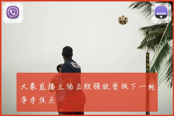 大象直播主场击败强敌晋级下一轮争夺焦点